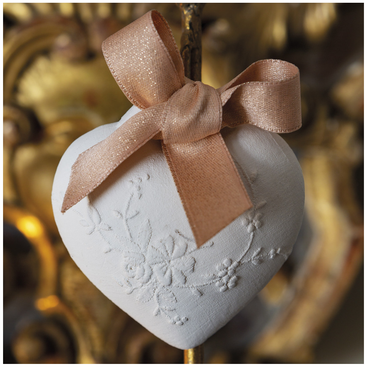 Decoração com aroma de coração bordado - Rose Élixir - Image 3