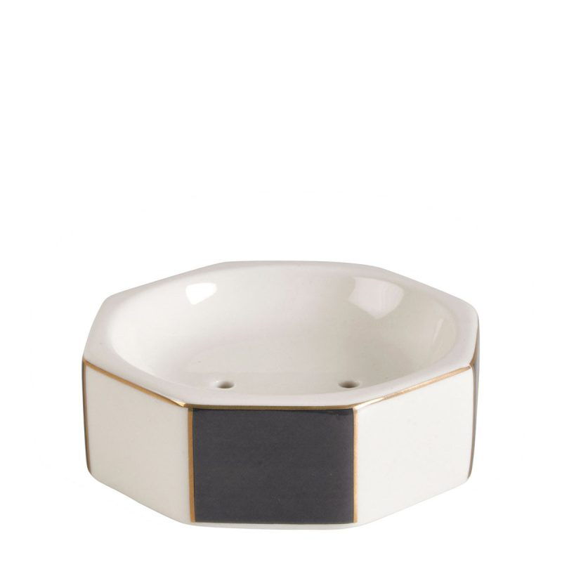 Saboneteira de cerâmica Madame de Récamier - Cinza