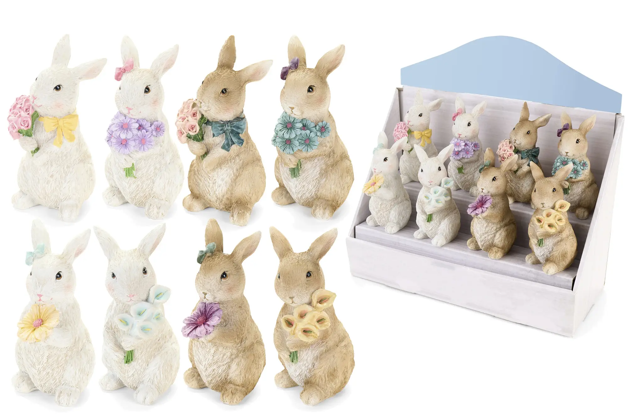 Coelhos de Resina Sortidos